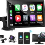 9″ Portable Wireless CarPlay & Android Auto Touchscreen