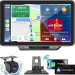 7″ Portable Wireless CarPlay & Android Auto Touchscreen (LANGDA