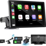 HAUXIY Wireless CarPlay & Android Auto Touchscreen (9″)
